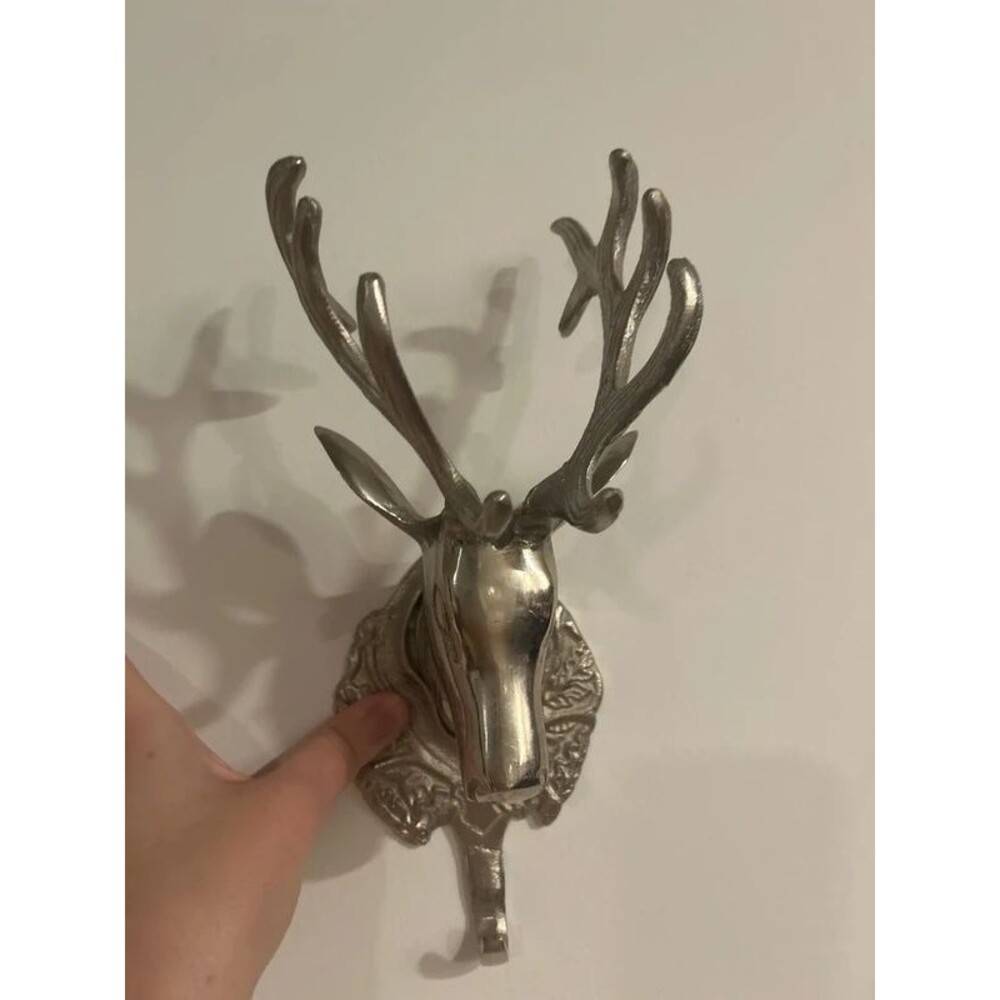 Metal Deer Wall Hook 11 inches Pieces Stag Decorative Coat hooks Key Hanger